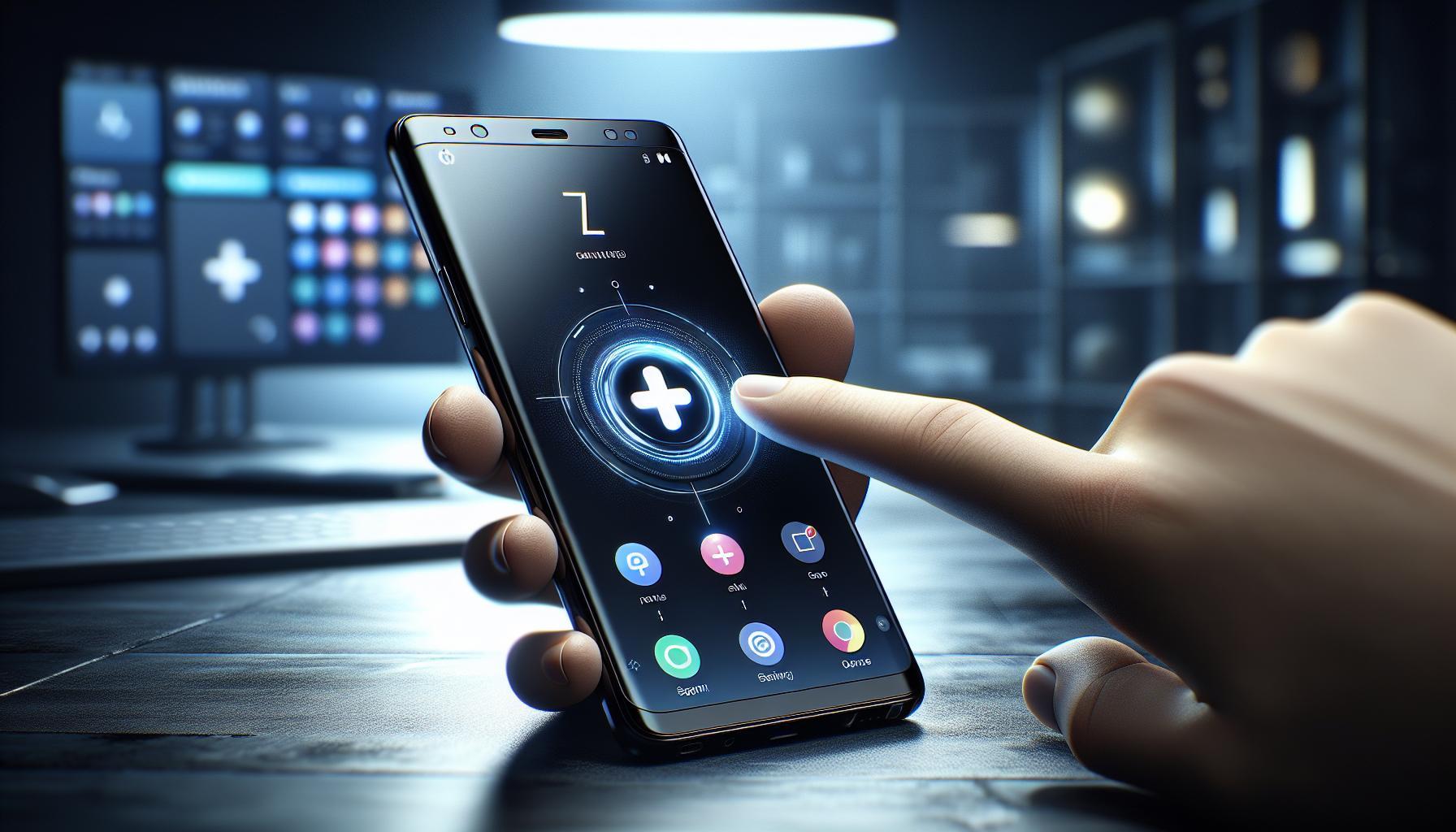 Co znamená znaménko plus v kruhu na telefonu Samsung?