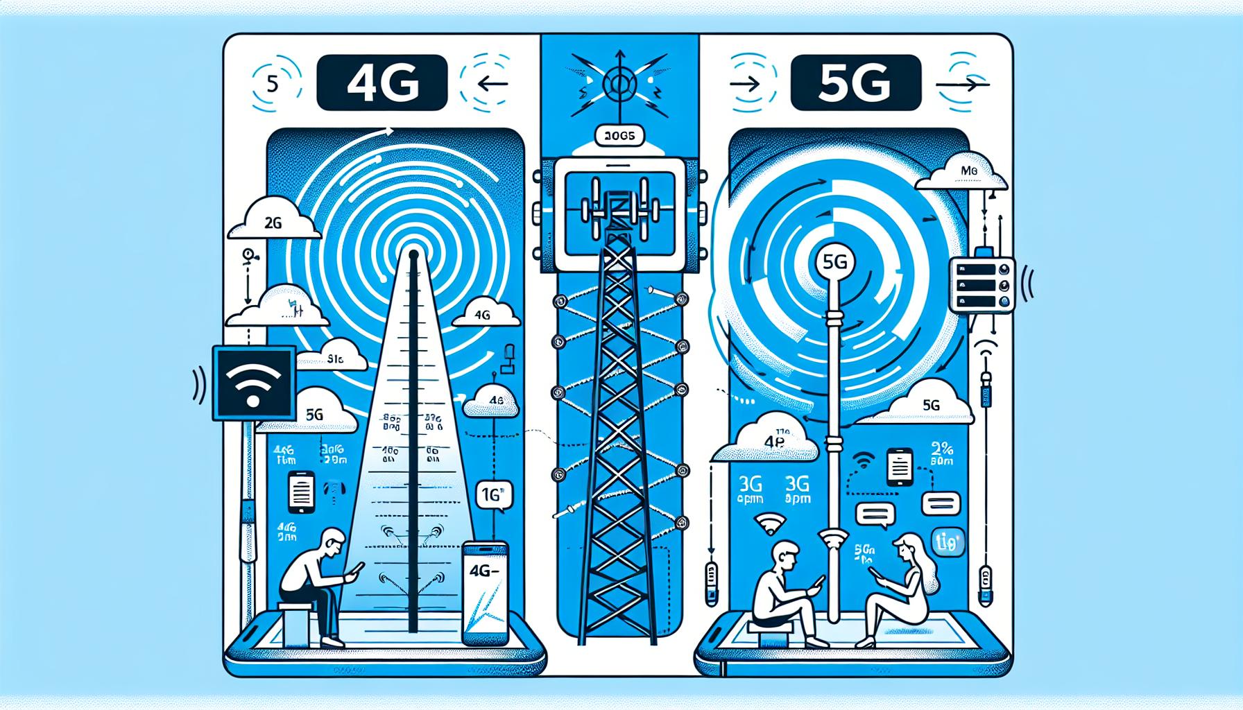 Rozdíly v rychlosti 4G a 5G