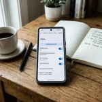 Nastavení sítě a přesměrování hovorů na displeji mobilu