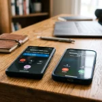 Dva mobilní telefony a přesměrování příchozích hovorů